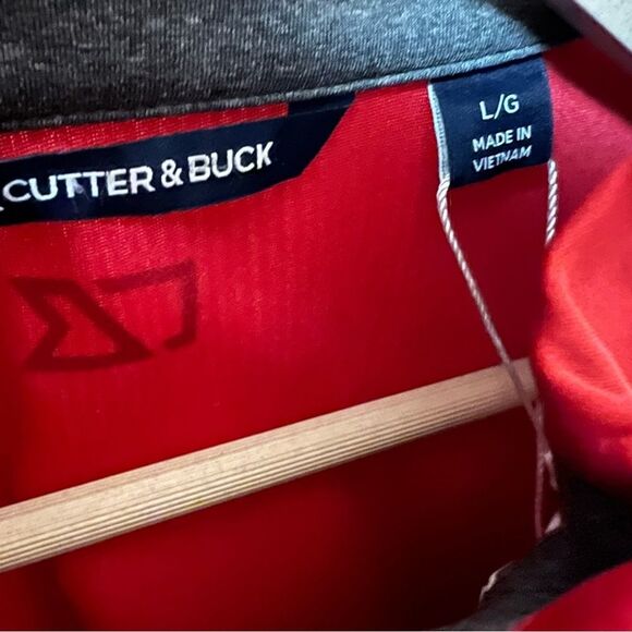 Cutter & Buck Stingray Corvette Museum Full Zip Red Long Sleeve Weathertec L - Picture 6 of 12